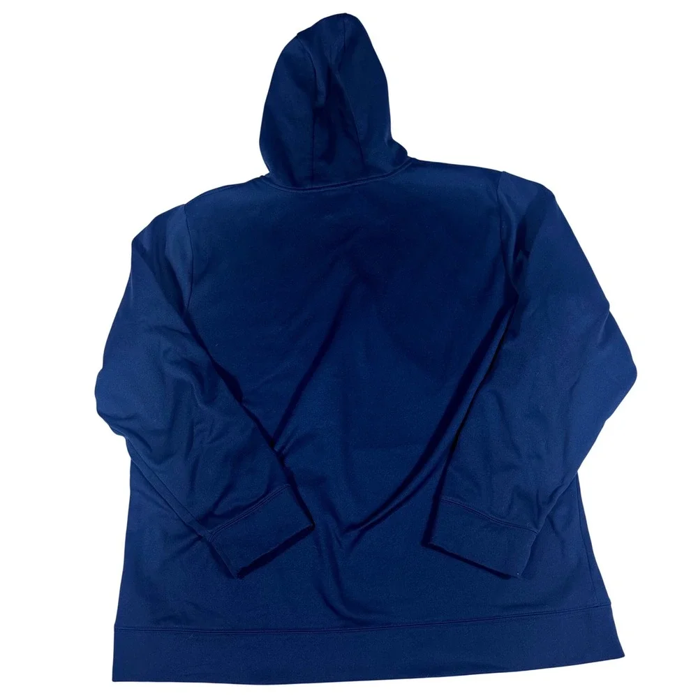The North Face Pullover Hoodie Mens XXL Navy Blue Graphic Logo NF0A2TGQULB